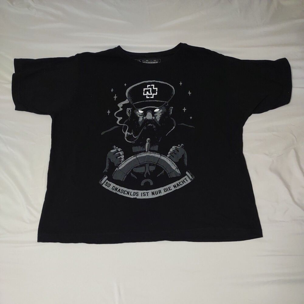 Rammstein So Gnadenlos Ist Nur Die Nacht Seemann Men’s T-Shirt Size 5XL